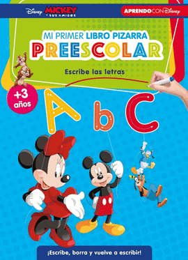 APRENDE CON DISNEY LIBRO PIZARRA PREESCOLAR PRIMERAS LETRAS