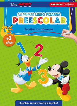 APRENDE CON DISNEY LIBRO PIZARRA PREESCOLAR PRIMEROS NUMEROS