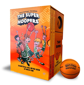 THE SUPER HOOPERS BOX SET 2 BOOKS + BASKETBALL BALL