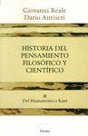 HISTORIA DEL PENSAMIENTO FILOSOFICO Y CIENTIFICO II