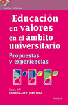 EDUCACION EN VALORES  EN EL AMBITO UNIVERSITARIO