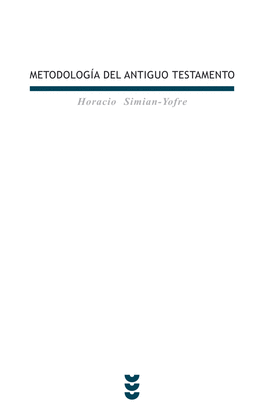 METODOLOGIA DEL ANTIGUO TESTAMENTO