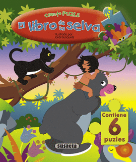 LIBRO DE LA SELVA CON 6 PUZZLES EL