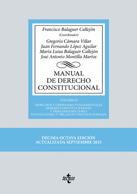 MANUAL DE DERECHO CONSTITUCIONAL VOL II 2023