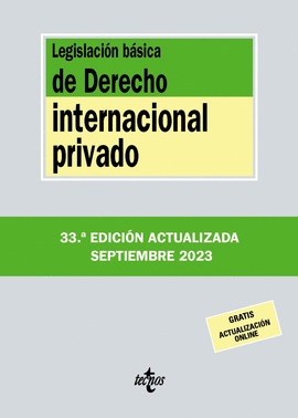 LEGISLACION BASICA DE DERECHO INTERNACIONAL PRIVADO 2023