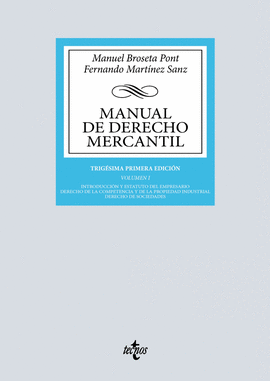 MANUAL DE DERECHO MERCANTIL VOL I 2025
