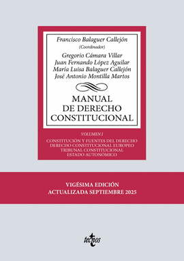 MANUAL DE DERECHO CONSTITUCIONAL VOL I 2025