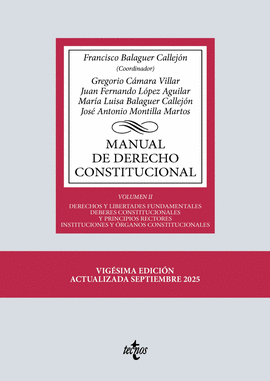 MANUAL DE DERECHO CONSTITUCIONAL VOL II 2025