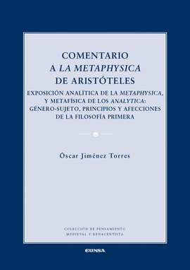 COMENTARIO A LA METAPHYSICA DE ARISTOTELES