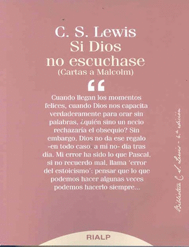 SI DIOS NO ESCUCHASE