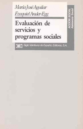 EVALUACION DE SERVICIOS Y PROGRAMAS SOCIALES