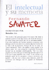 FERNANDO SAVATER EL INTELECTUAL Y SU MEMORIA