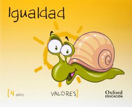 VALORES 4 AÑOS EDUCACION PARA LA IGUALDAD 2014