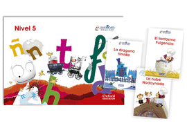 LECTOESCRITURA CUENTOS Y CUADERNO NIVEL 5 COCINERO Y TABLETA