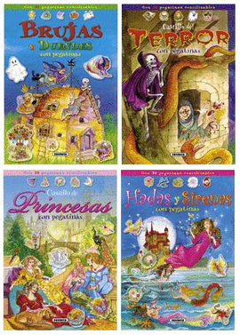 ESCENARIOS CON PEGATINAS 4 TITULOS