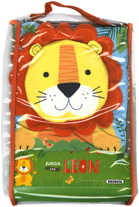 JUEGA CON EL LEON LIBRO TELA