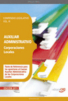 AUXILIARES ADMINISTRATIVOS CORPORACIONES LOCALES COMPENDIO LEGISLATIVO III