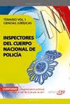 INSPECTORES CUERPO NACIONAL DE POLICIA TEMARIO VOL I