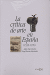 CRITICA DE ARTE EN ESPAÑA 1939 1976