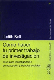 COMO HACER TU PRIMER TRABAJO DE INVESTIGACION
