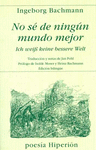 NO SE DE NINGUN MUNDO MEJOR