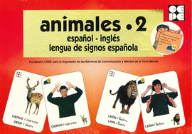 ANIMALES 2 ESPAÑOL INGLES LENGUA DE SIGNOS ESPAÑOLA