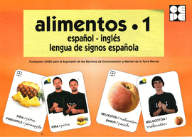 ALIMENTOS 1 BARAJA ESPAÑOL/INGLES SIGNOS