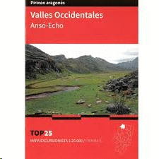MAPA EXCURSIONISTA TOP 25 1:25000 VALLES OCCIDENTALES ANSO ECHO