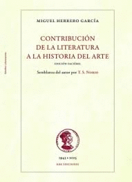 CONTRIBUCION DE LA LITERATURA A LA HISTORIA DEL ARTE
