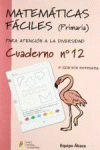 MATEMATICAS FACILES 12 CUADERNO PARA ATENCION A LA DIVERSIDAD