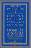 CARTA A LOS CORINTIOS HOMILÍA ANÓNIMA SECUNDA CLEMENTIS