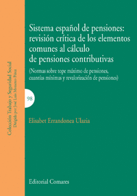SISTEMA ESPAÑOL PENSIONES REVISION CRITICA ELEMENTOS COMUNE