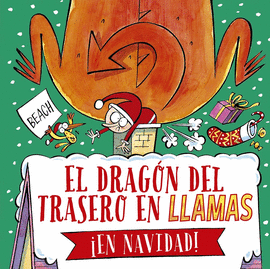 DRAGON DEL TRASERO EN LLAMAS EN NAVIDAD