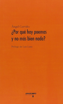 POR QUE HAY POEMAS Y NO MAS BIEN NADA