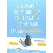 ESCARABAJO QUE SE CONFUDIA CON EL ASFALTO Y DECIDIO SEGUIR LA LINEA AMARILLA EL