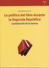 POLITICA DEL LIBRO DURANTE LA SEGUNDA REPUBLICA