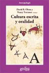 CULTURA ESCRITA Y ORALIDAD