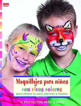 MAQUILLAJES PARA NIÑOS CON VIVOS COLORES PARA PINTAR LA CARA PIERNAS Y MANOS
