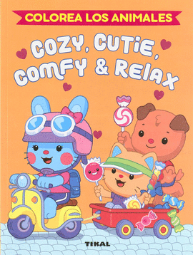 COZIE CUTIE COMFY & RELAX COLOREA LOS ANIMALES