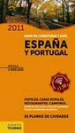 MAPA DE CARRETERAS Y GUIA ESPAÑA Y PORTUGAL ESCALA 1:800.000