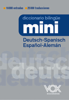 DICCIONARIO MINI ALEMAN ESPAÑOL DEUTSCH SPANISCH