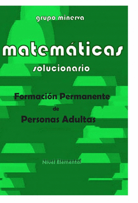 MATEMÁTICAS FORMACIÓN PERMANENTE DE PERSONAS ADULTAS