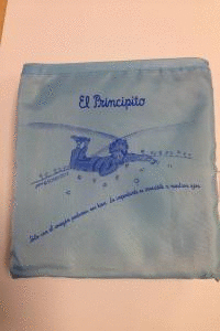 BOLSA PLEGABLE EL PRINCIPITO AZUL