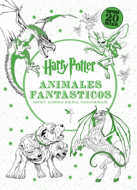HARRY POTTER ANIMALES FANTÁSTICOS MINI LIBRO PARA COLOREAR