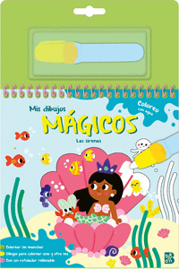MIS DIBUJOS MAGICOS COLOREO CON AGUA LAS SIRENAS