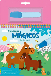 MIS DIBUJOS MAGICOS COLOREO CON AGUA CABALLOS Y PONIS
