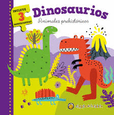 DINOSAURIOS ANIMALES PREHISTÓRICOS (LIBRO+3 PUZZL