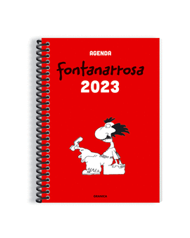 AGENDA ANILLADA ROJA FONTANARROSA 2023