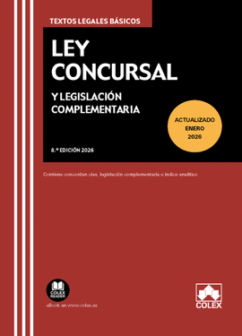 LEY CONCURSAL Y LEGISLACION COMPLEMENTARIA 2026