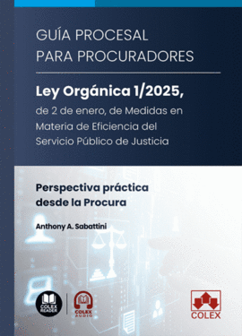 GUIA PROCESAL PARA PROCURADORES LEY ORGANICA 1/2025 DE 2 DE ENERO DE MEDIDAS
